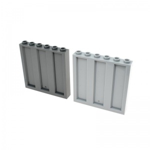 1x6x5【Container, wall panel, steel plate, #23405】 4 PCS