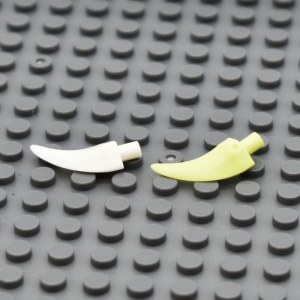 【Animal tooth with handle, small dagger, #87747】 4 PCS