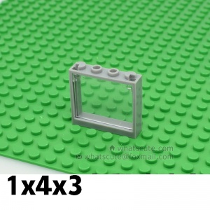 1x4x3【Glass window, #60594/60603】 4 SETS