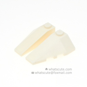 2x4【Left and right tooth wedge brick, #43710/43711】 4 PAIRS