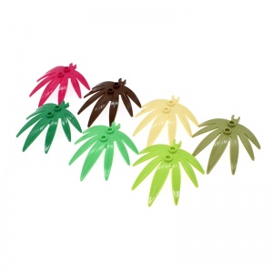 【Plant, with fork palm leaves, #30239】 10 PCS