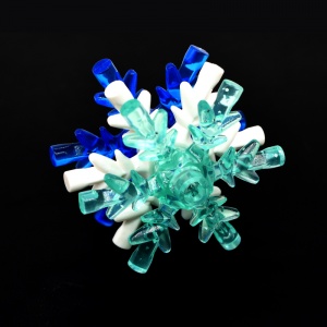 【Snowflake, crystal, ice crystal, #42409】 4 PCS