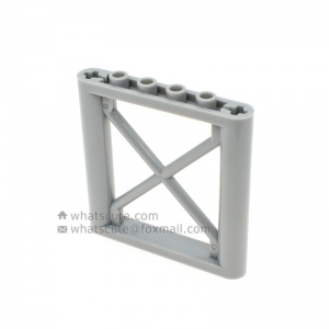 1x6x5【Iron railing, X-shaped iron frame, #64448】 4 PCS
