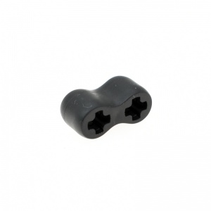 【Black 2M Axle hole rubber shock absorber buffer connector, #45590】 10 PCS