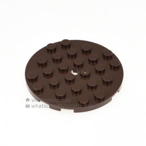 6x6【Round plate with 1 hole, PLATE, ROUND, #11213】 5 PCS