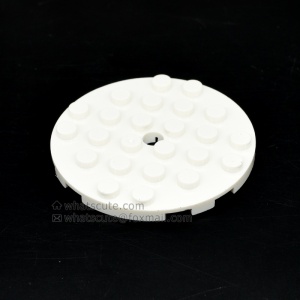 6x6【Round plate with 1 hole, PLATE, ROUND, #11213】 5 PCS