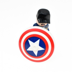 4x4【Weapon, round shade, Captain America Star Shield】 2 PCS
