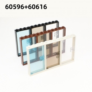1x4x6【Architecture, glass doors, #60596+60616】 4 PCS
