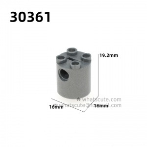 2X2X2【Cylindrical brick with bolted holes at side, #30361】 10 PCS