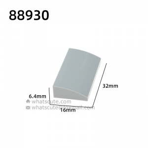 2x4x2/3【loose, curved tiles, curved smooth surface, #88930】 4 PCS