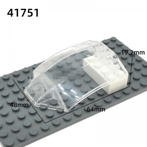 6x8x2【Wedge blocks, hoods, spaceship windshields, #41751】 2 PCS